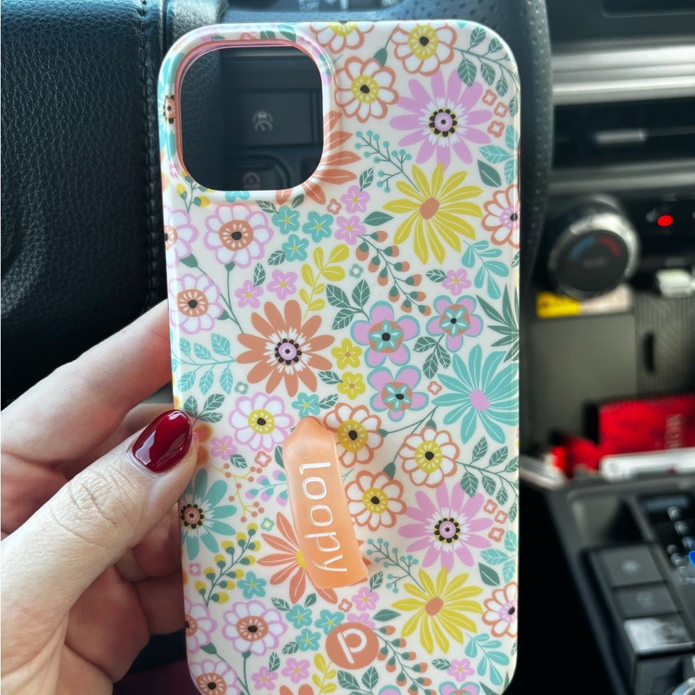 Loopy Case Floral Phone Case - Pink, Yellow, Blue